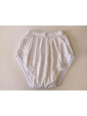 F12 Yetişkin 2'li Paket Yıkanabilir Hasta Külodu (Beyaz-Beyaz)