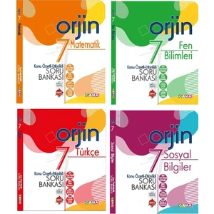 Gama Yayınları Orjin 7. Sınıf Konu Özetli Soru Bankası Seti 4 Kitap Yeni 2022