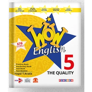Gama Yayınları 5. Sınıf Wow English The Quality Yeni 2022