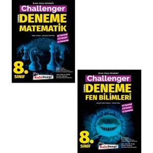 Kafa Dengi Yayınları 8.Sınıf Matematik Fen Bilimleri Challenger Denemesi Seti Yeni 2022