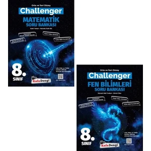 Kafa Dengi Yayınları 8.Sınıf LGS Matematik Fen Bilimleri Challenger Soru Seti Yeni 2022
