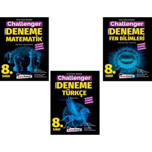 Kafa Dengi Yayınları  8.Sınıf Matematik Türkçe Fen Challenger Denemesi Seti Yeni 2022
