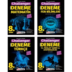 Kafa Dengi Yayınları  8.Sınıf LGS Challenger Denemesi Seti 4 Kitap Yeni 2022