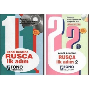 Fono Yayınları Rusça Ilk Adım 1 - 2 Yayınları - Cd'li Kutulu