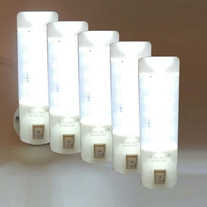 Uzun LED Gece Lambası 0,5W Tasarruflu Işıklı Fişli Düğmeli 5 Adet