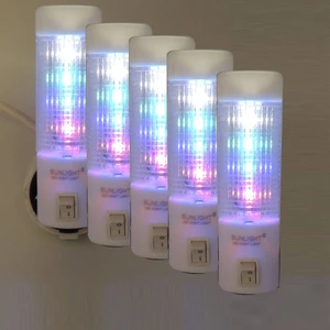 Uzun LED Gece Lambası 0,5W Tasarruflu Işıklı Fişli Düğmeli 5 Adet