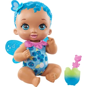 My Garden Baby Kelebek Bebeğimin Yemek Zamanı - Mavi Saçlı Bebek (30 cm), Renk Değiştiren Mama Kabı ve Kaşığı ile, 2 Yaş ve Üzeri GYP01