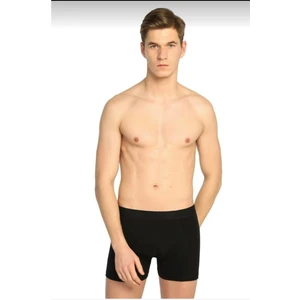 Erkek Siyah Likralı Boxer 3'lü Paket