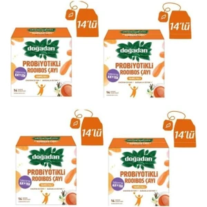 Probiyotikli Rooibos Vanilyalı Poşet Çay 56 Adet 4 Kutu