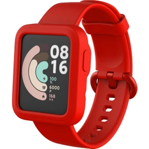 Xiaomi Mi Watch Lite Önü Açık Tasarım Yumuşak Silikon Kılıf