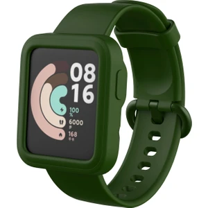 Xiaomi Mi Watch Lite Önü Açık Tasarım Yumuşak Silikon Kılıf
