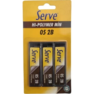 0.5 Kalem Ucu 3 Adet Serve 0.5 mm Siyah Kalem Uçları 3'lü Paket