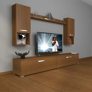 Eko 5da Mdf Std Tv Ünitesi Tv Sehpası Naturel Ceviz