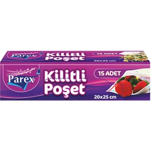 Kilitli Buzdolabı Poşeti 12'li 20 x 25 cm