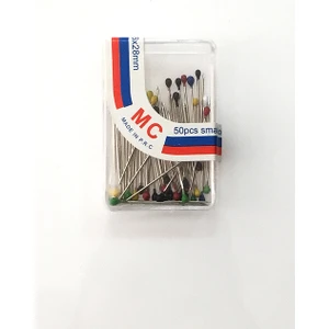 dikkatkesil Renkli Başlı Toplu Iğne 28 mm 50 Li Paket - 1 Adet