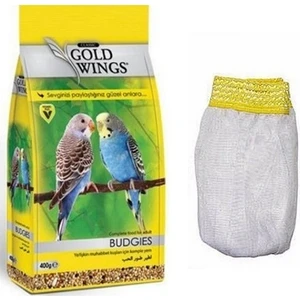 Gold Wings Classic Gwc Muhabbet Kuşu Yemi 400GR + M Boy Kafes Tülü