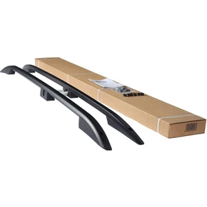 Can Auto Turtle Volkswagen Caddy (V) Swb Kısa Şasi 2021-2022-2023-2024 için Crown Black Tavan Çıta Seti Port Bagaj, Siyah