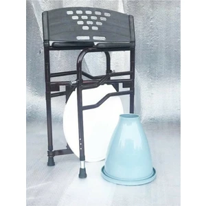 Hasta Wc Sandalye Klozet Direk Wc Tuvalete Seyyar Sandalye Kolay Katlanır 120 kg Taşıma Kapasiteli
