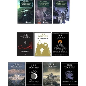 Yüzüklerin Efendisi - Hobbit - Silmarillion - Bitmemiş Öyküler - Gondolin’in Düşüşü - J. R. R. Tolkien -9 Kitap