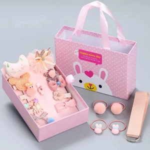 Le Mabelle Yavruağzı  18'li Kutulu Kız Çocuk Toka Set