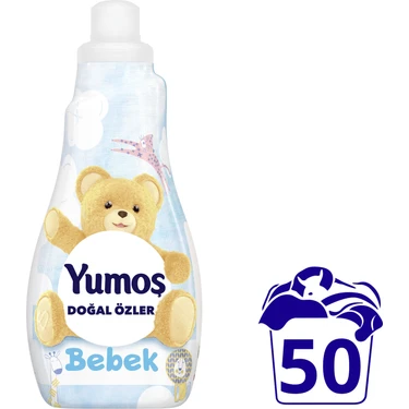 Yumoş Doğal Özler Konsantre Çamaşır Yumuşatıcısı Bebek 1200 ML 50 Yıkama 1