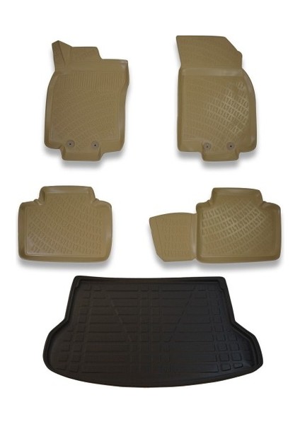 Renault Scenic 3 2012-2016 Bej Paspas ve Bagaj Havuzu Seti