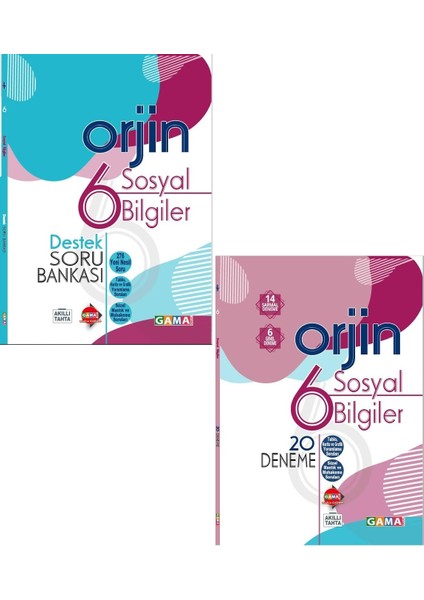 6. Sınıf Sosyal Destek Soru Bankası + 20 Deneme 2 Kitap Yeni 2022