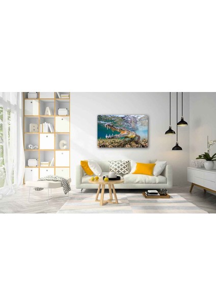 Sualtı Canlıları Cam Tablo 4mm Dayanıklı Temperli Cam fiyatları