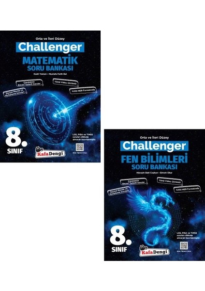 8.Sınıf LGS Matematik Fen Bilimleri Challenger Soru Seti Yeni 2022