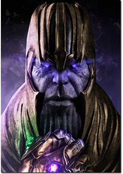 Cakatablo Ahşap Tablo Yenilmezler Sonsuzluk Savaşı Thanos