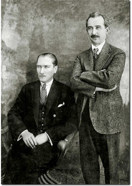 Cakatablo Ahşap Tablo Mustafa Kemal Ismet Inönü