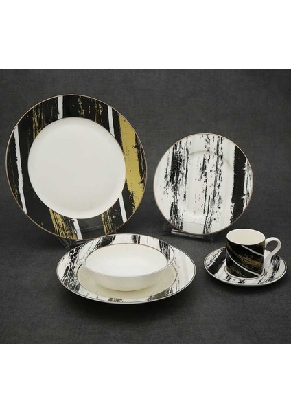 Sarı Fırça 6'lı Türk Kahvesi Fincan Takımı AK.IH0026