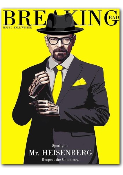 Cakatablo Ahşap Tablo Mr Heisenberg Hreaking Bad Görseli
