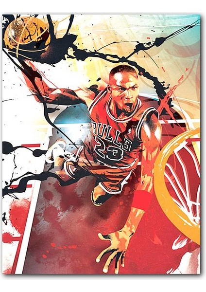 Cakatablo Ahşap Tablo Michael Jordan Art Afiş Görseli