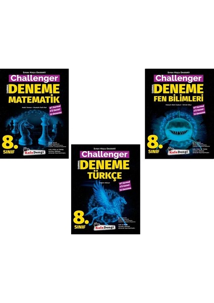 8.Sınıf Matematik Türkçe Fen Challenger Denemesi Seti Yeni 2022