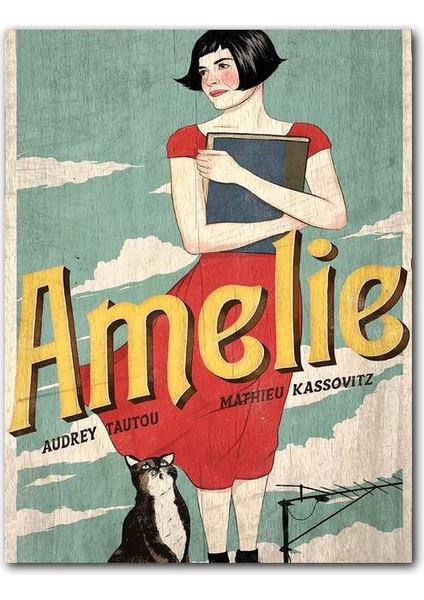 Cakatablo Ahşap Tablo Eski Amelie Afiş Görseli