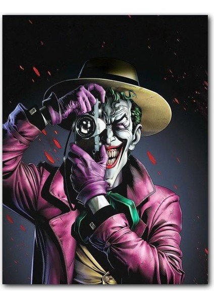 Cakatablo Ahşap Tablo Joker Batman Öldüren Şaka Görseli