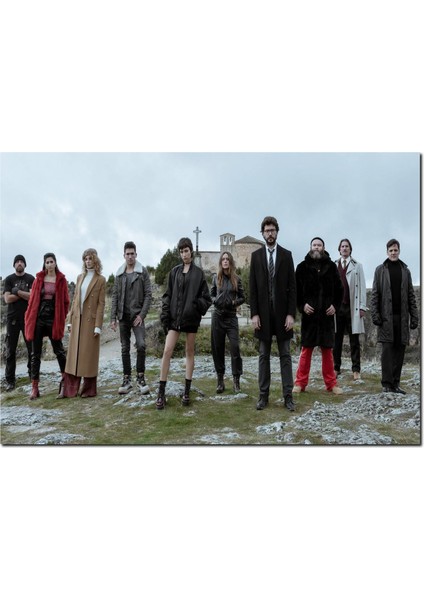Cakatablo Ahşap Tablo La Casa De Papel Tam Kadro