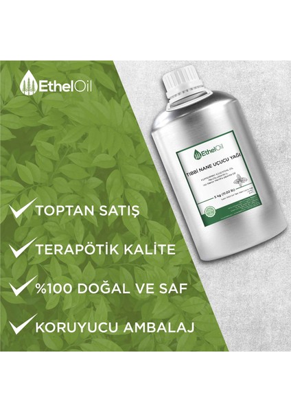 Nane (Tıbbi) Uçucu Yağı - Etheloil - 5 KG - Saf ve Doğal Uçucu Yağ - Üretici Firma