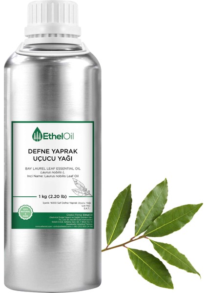 Defne Yaprak Uçucu Yağı - Etheloil - 1 KG - Saf ve Doğal Uçucu Yağ - Üretici Firma