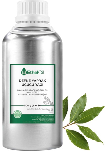 Defne Yaprak Uçucu Yağı - Etheloil - 500 GR - Saf ve Doğal Uçucu Yağ - Üretici Firma