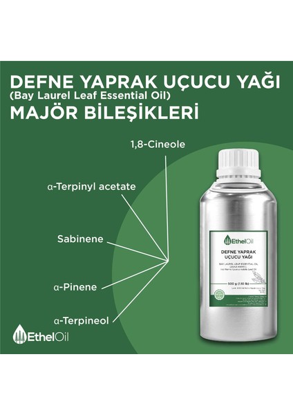 Defne Yaprak Uçucu Yağı - Etheloil - 500 GR - Saf ve Doğal Uçucu Yağ - Üretici Firma fırsatları