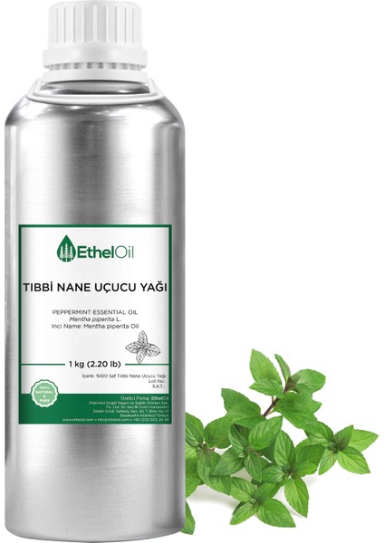 Nane (Tıbbi) Uçucu Yağı - Etheloil - 1 KG - Saf ve Doğal Uçucu Yağ - Üretici Firma