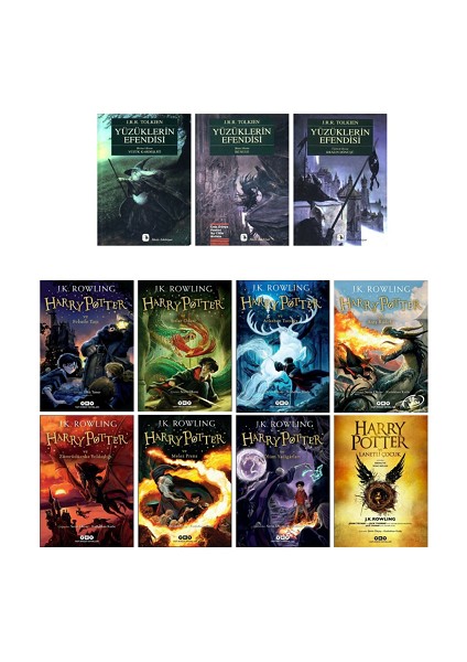 Yüzüklerin Efendisi - Harry Potter Serisi - 11 Kitap