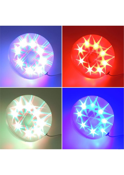 Yıldız Animasyonlu Rgb LED 1 Top Işık Disko Küre Aydınlatma 220 Volt