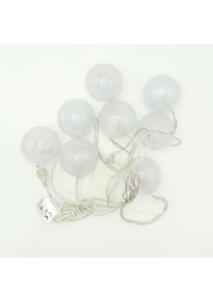 Yıldız Animasyonlu Rgb LED 8 Top Işık Disko Küre Aydınlatma 220 Volt