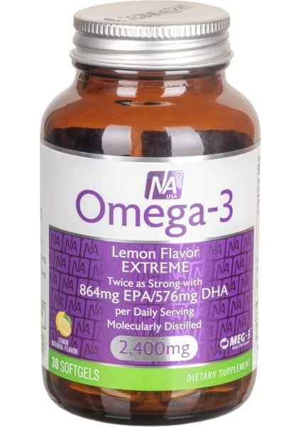 Omega-3 Lemon Flavor 30 Yumuşak Jel Kapsül