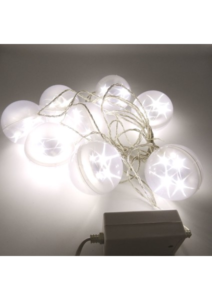 Yıldız Animasyonlu Gün Işığı LED 8 Top Işık Disko Küre Aydınlatma 220 Volt