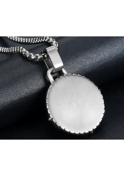 Daisybydaisy Retro Tarz Paslanmaz Çelik Gemici Pusula Kolye