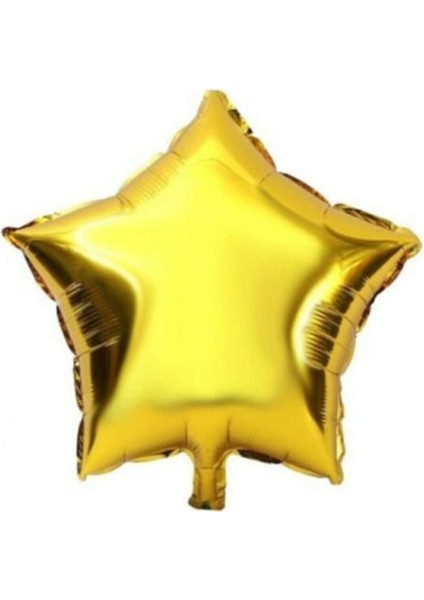 Altın Yıldız Folyo Balon 45 cm - 5 Adet